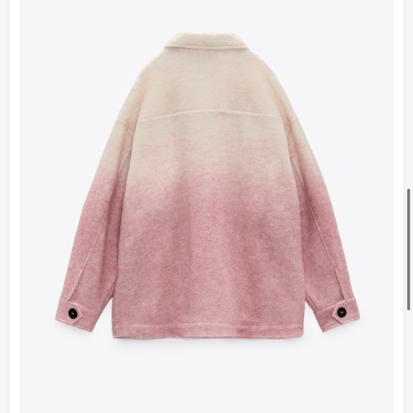 ZARA | Wool Blend Tie Dye Overshirt | Large - Picture 5 of 9